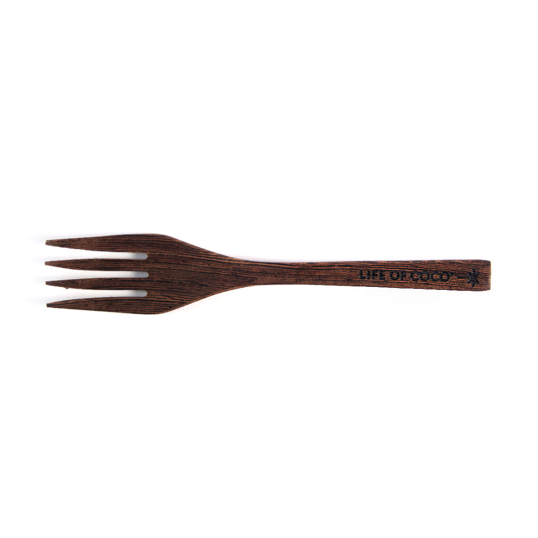 life of coco wholesale reusable wooden fork ebony