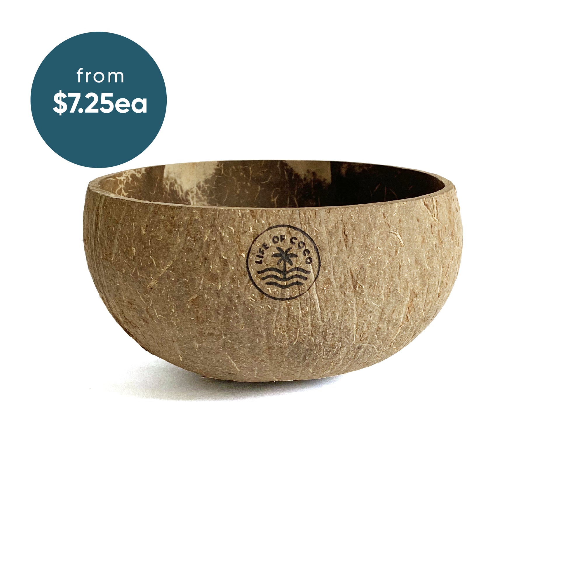 life of coco wholesale coconut bowl jumbo natural