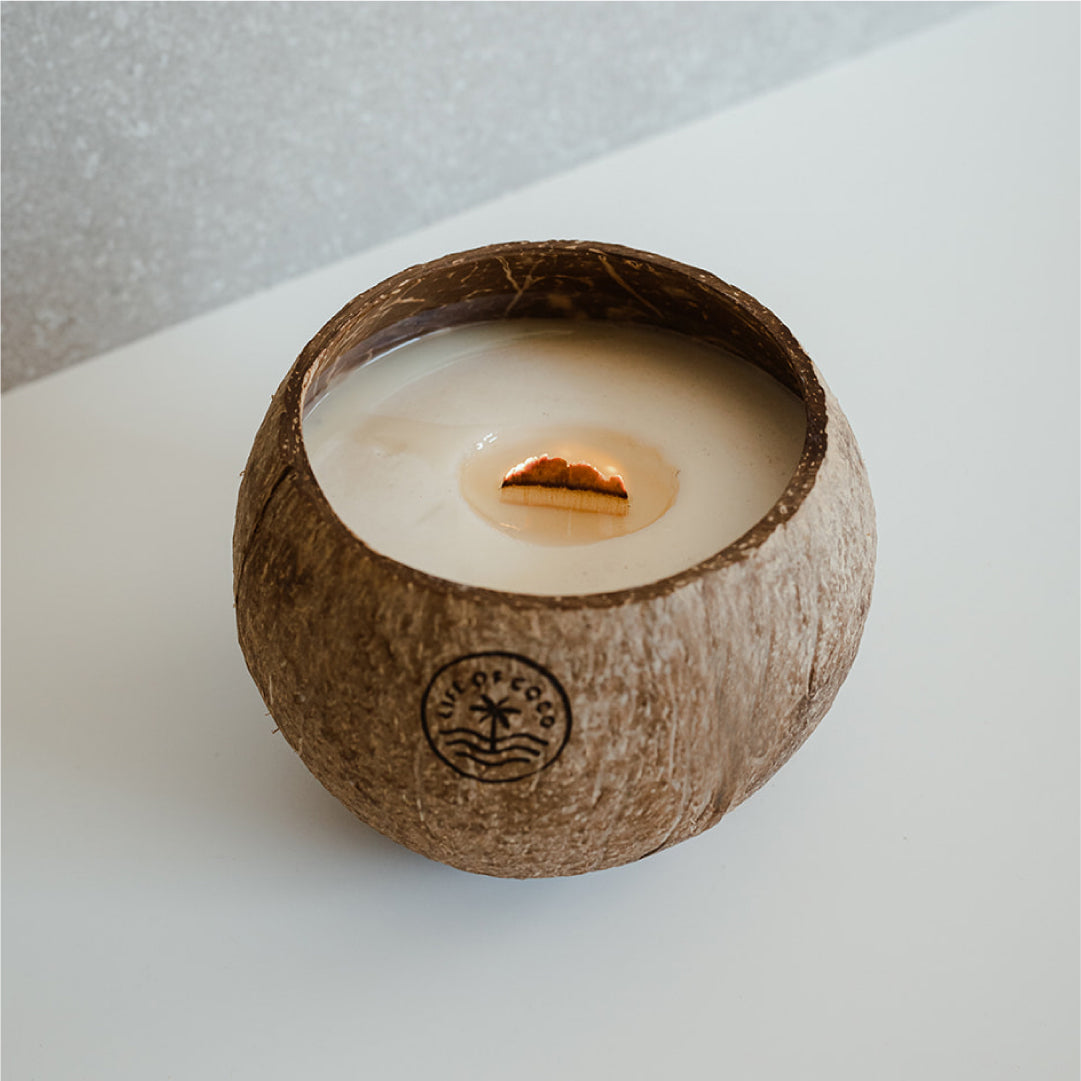 Coconut candle clearance