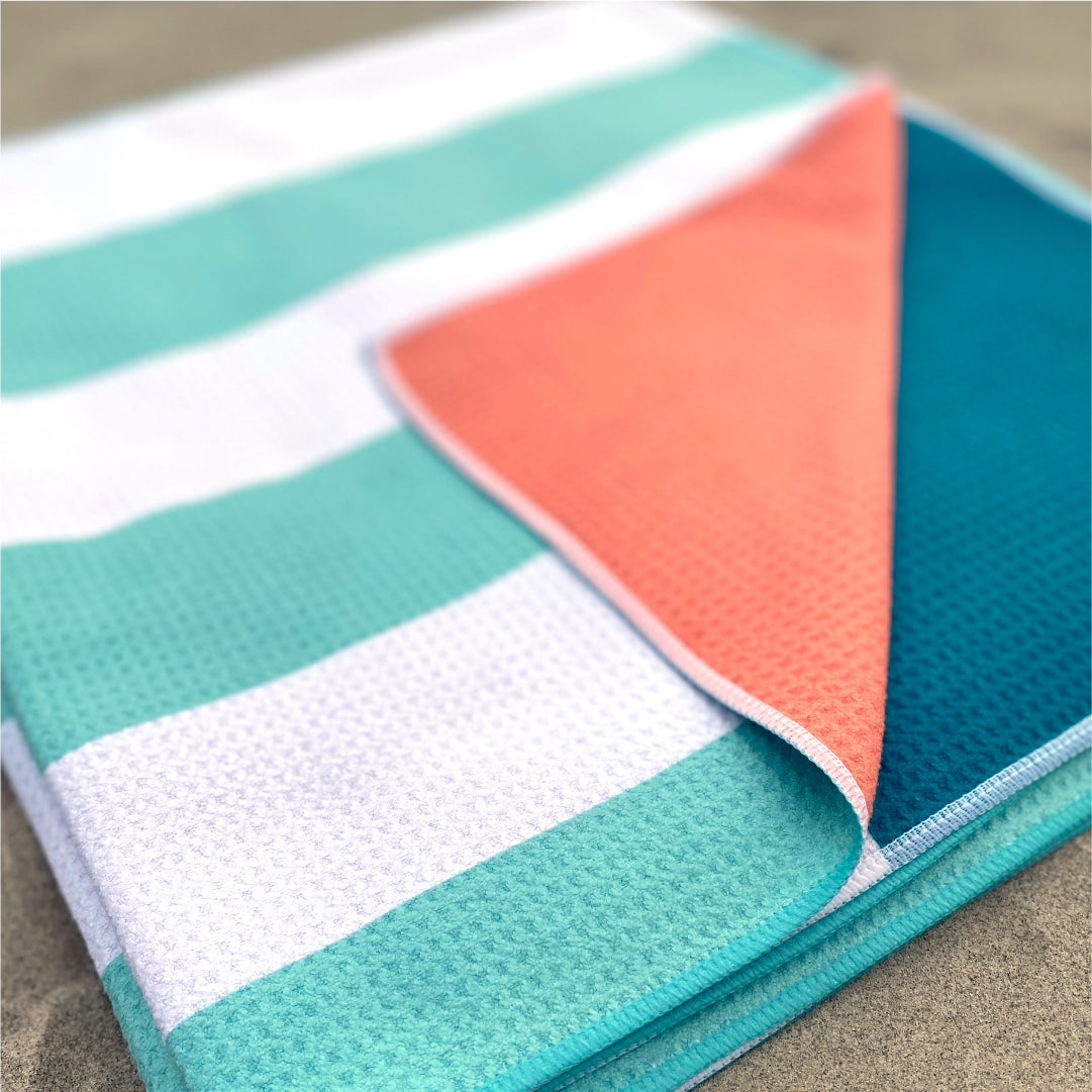 Life of Coco sand-free beach towel striped stripey stripes