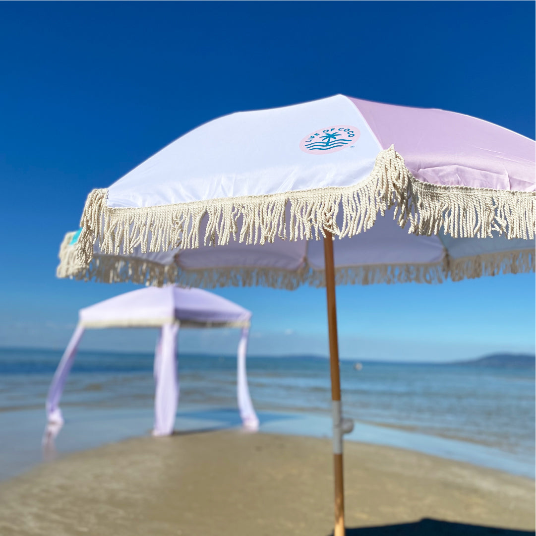 life of coco boho tassel beach umbrella shade