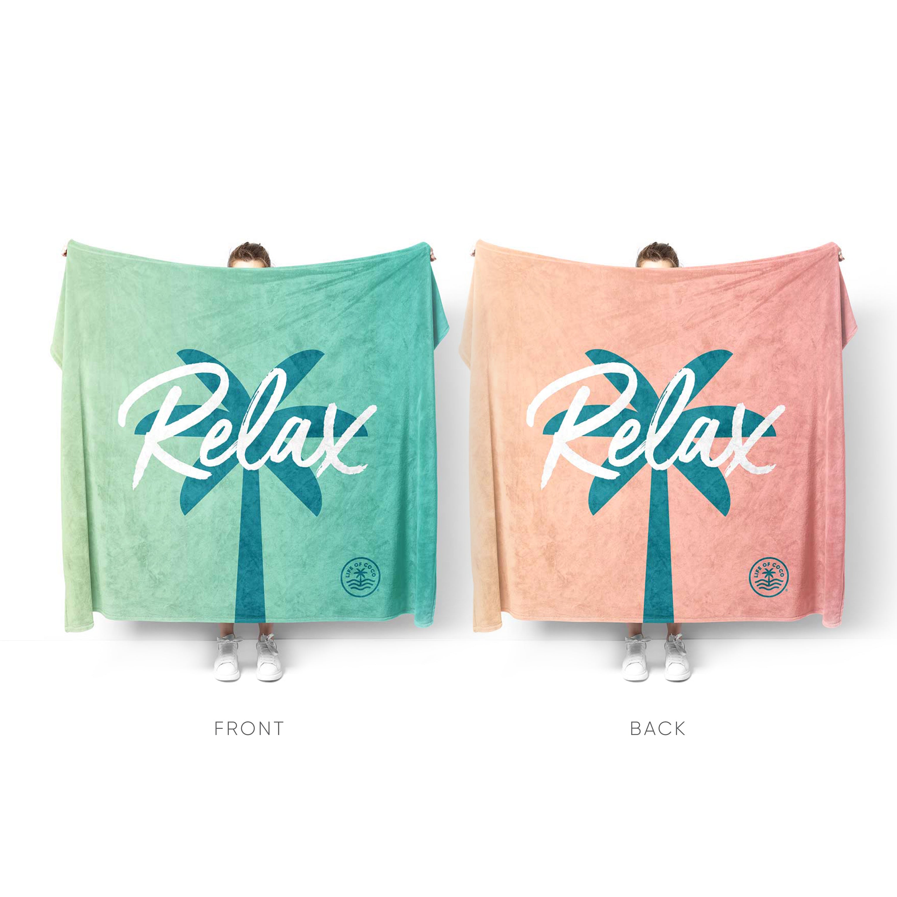 CLEARANCE - Sand Free Beach Towel | Double | Relax