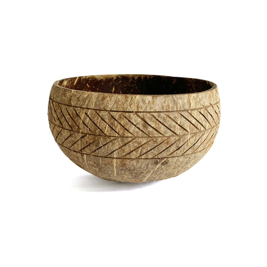 penida carved coconut bowl